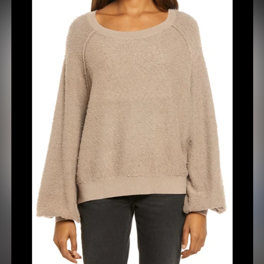 Free People Found My Friend Relaxed Fit  Pullover Sweater